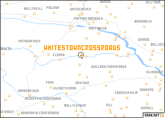 map of Whitestown Cross Roads