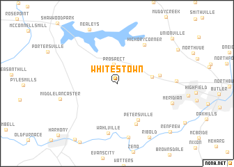 map of Whitestown