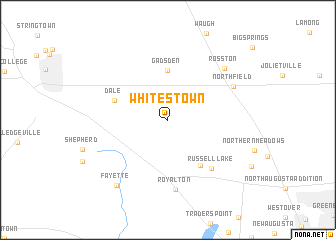 map of Whitestown