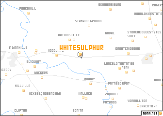 map of White Sulphur