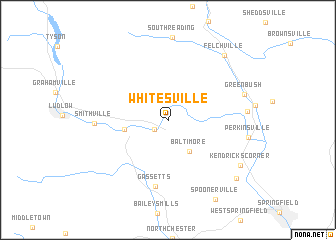 map of Whitesville