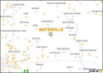 map of Whitesville