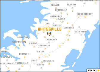 map of Whitesville