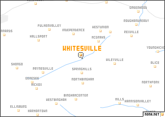 map of Whitesville