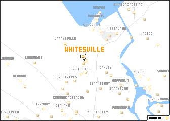 map of Whitesville