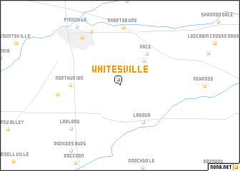 map of Whitesville