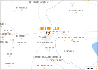 map of Whiteville