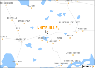 map of Whiteville