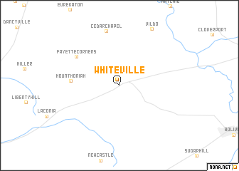 map of Whiteville