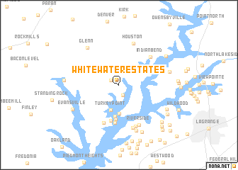 map of Whitewater Estates