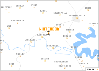 map of Whitewood