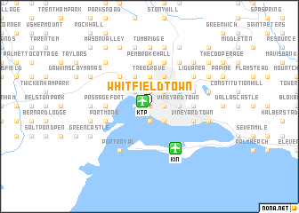 map of Whitfield Town