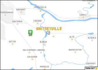 map of Whitneyville