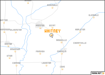 map of Whitney