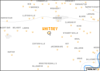 map of Whitney