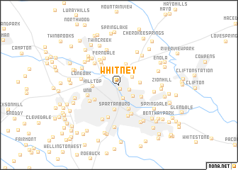 map of Whitney