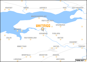 map of Whitrigg