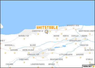 map of Whitstable