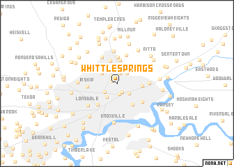 map of Whittle Springs