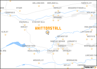 map of Whittonstall