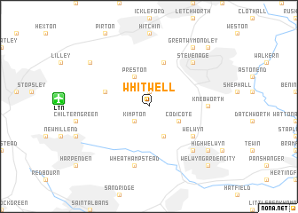 map of Whitwell