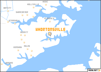 map of Whortonsville
