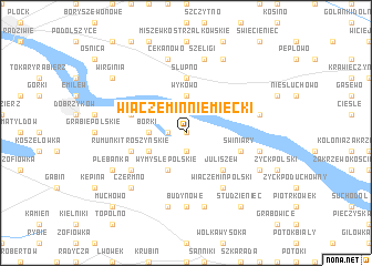 map of Wiączemin Niemiecki