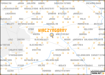 map of Wiączyn Górny