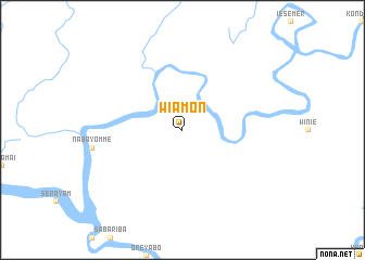 map of Wiamon