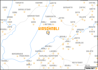 map of Wiasohnbli