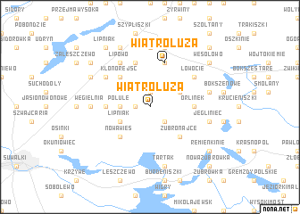 map of Wiatrołuża