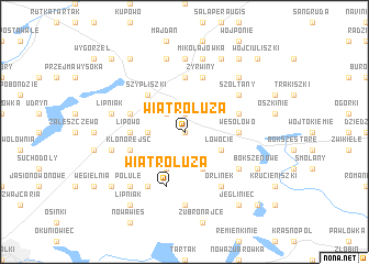 map of Wiatrołuża