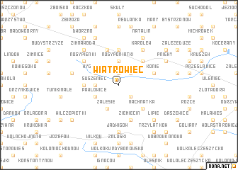 map of Wiatrowiec