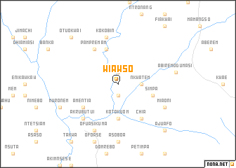 map of Wiawso