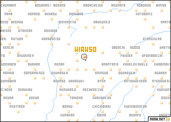 map of Wiawso