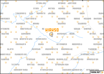 map of Wiawso