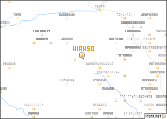 map of Wiawso