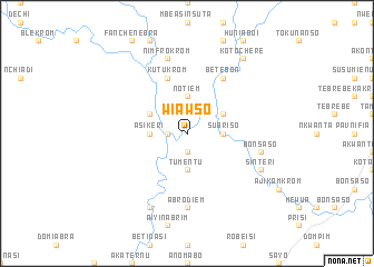 map of Wiawso