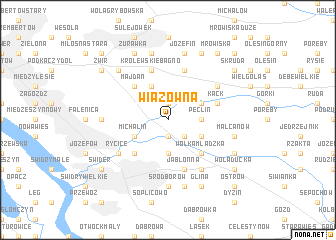 map of Wiązowna