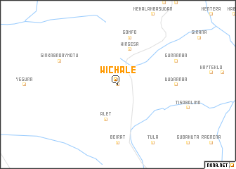 map of Wichʼalē