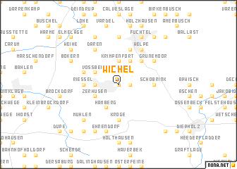 map of Wichel