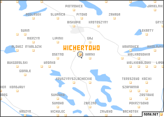 map of Wichertowo