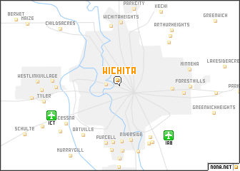 map of Wichita