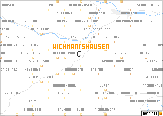 map of Wichmannshausen