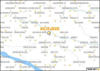 map of Wiciejewo