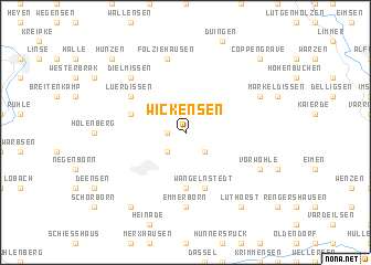 map of Wickensen