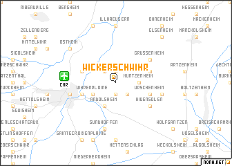 map of Wickerschwihr