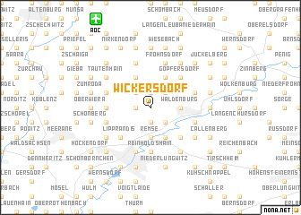 map of Wickersdorf