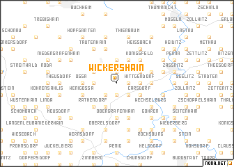 map of Wickershain