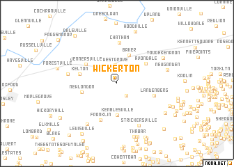 map of Wickerton